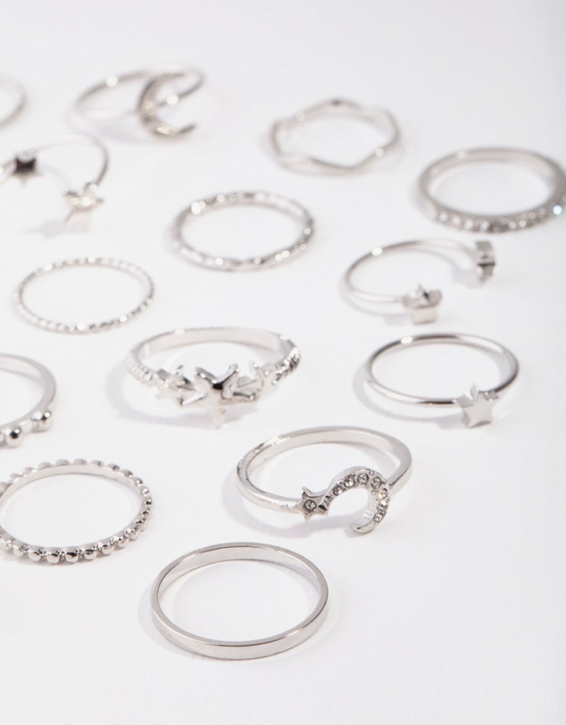 Lovisa - Silver Celestial Ring 24-Pack