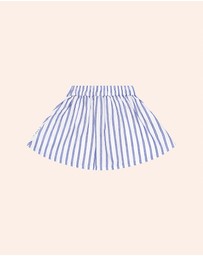 Huxbaby - Ocean Stripe Yoke Skirt - ICONIC EXCLUSIVE - Babies-Teens