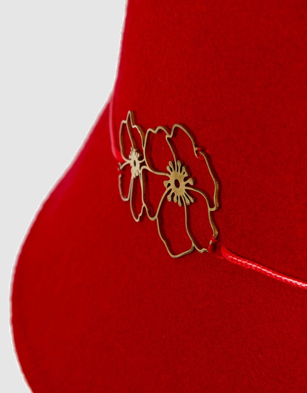 Max Alexander - Felt Red Trilby Hat