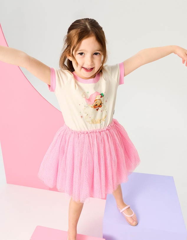 Rock Your Kid - Christmas Ringer Dress - Kids