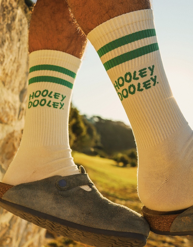 Skwosh - Hooley Dooley Socks in Green Stripe