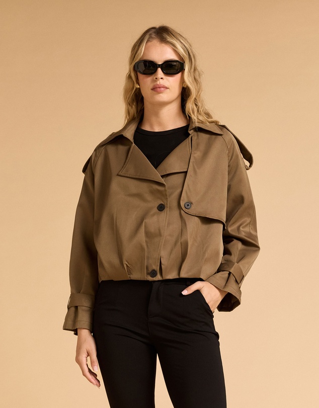 MVN - Cropped Trench Coat