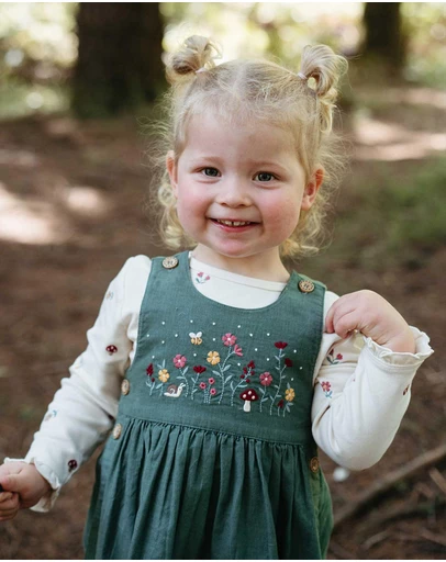 Purebaby - Broderie Layering Top -Kids-Babies