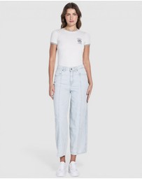 GUESS Originals - GUESS Originals High-Rise Tapered Baggy Jeans