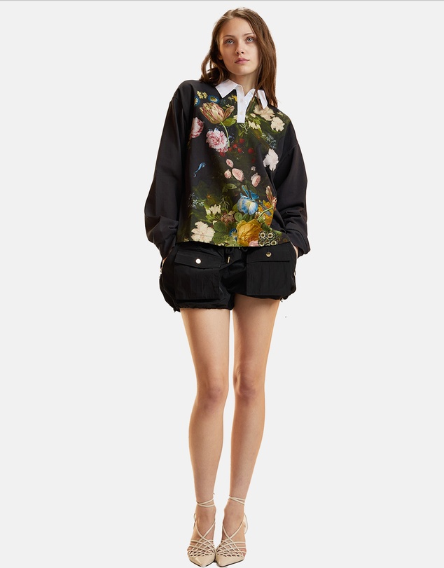 Cynthia Rowley - Printed Cotton Rugby Shirt