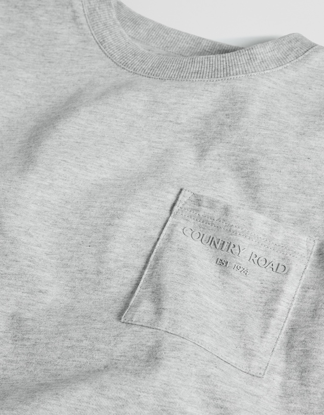 Country Road - Australian Cotton Relaxed Short Sleeve Pocket T-shirt