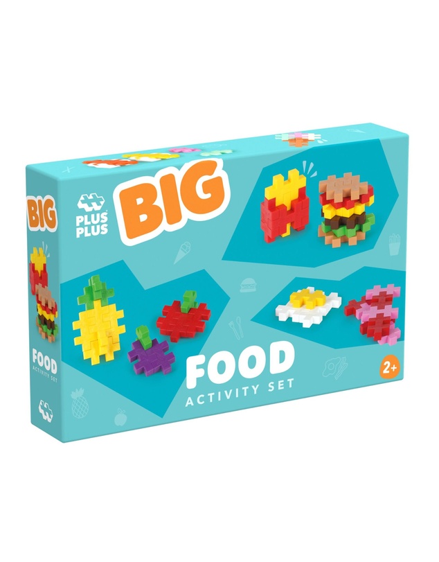 Plus Plus - Plus-Plus BIG Activity – Food - 50 pcs