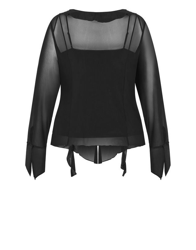 City Chic - Vivid Mesh Top