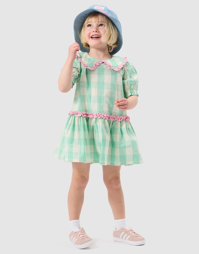 Goldie + Ace - Gingham Collar Dress - Babies-Kids