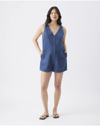 Ripe Maternity - Fenix Denim Playsuit