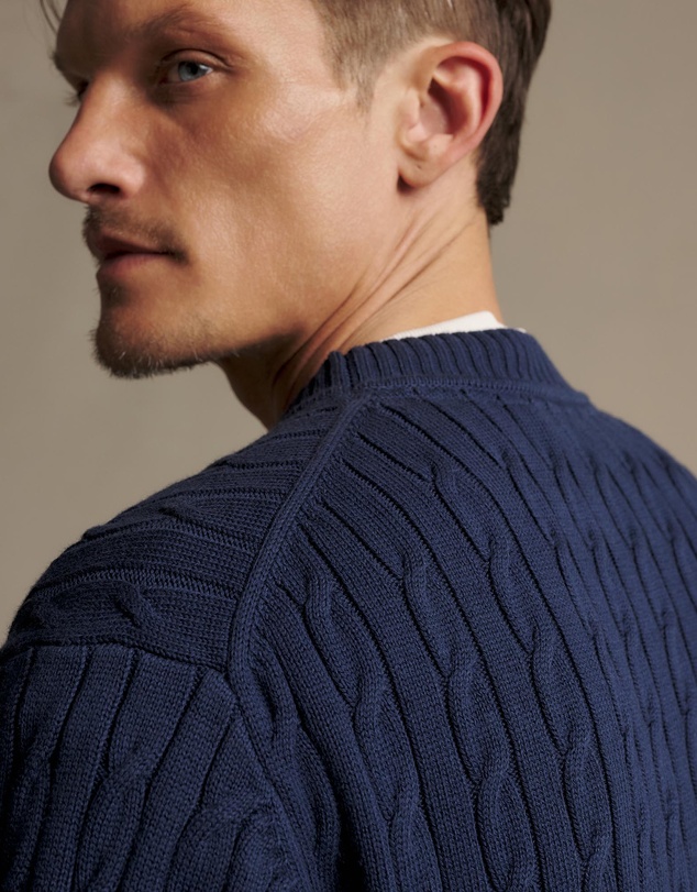 R.M.Williams - Jones Cotton Cable Crew Knit