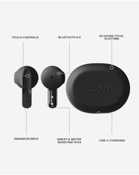 Sudio - N3 -True Wireless 5.4 Bluetooth In-Ear Headphones/Earbuds