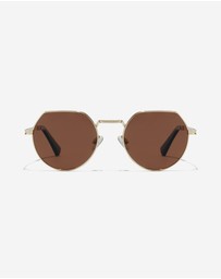 Hawkers Co - HAWKERS - Polarized Gold Brown AURA  Sunglasses for Men and Women UV400