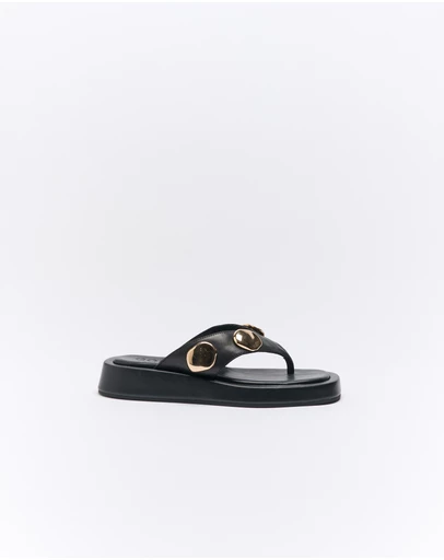 Goldie The Label - Boston Leather Slide