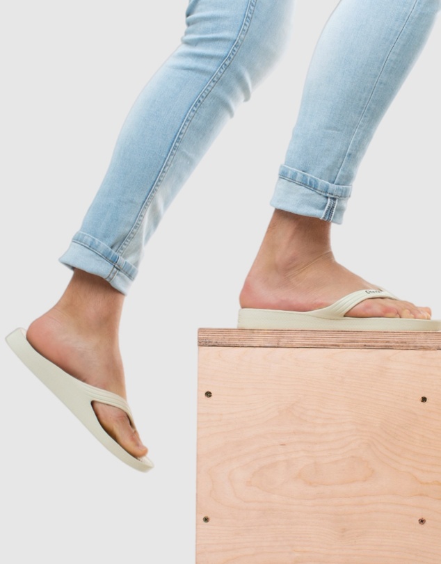 Tolu Australia - Ivory Thongs With Arch Support