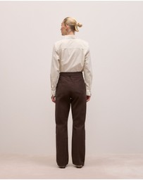 Trenery - Moleskin Five Pocket Pant in Coffee Bean