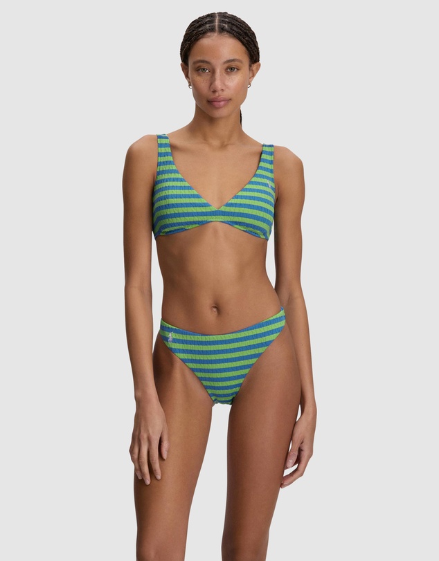 Polo Ralph Lauren - Cable Stripe Mid Rise Bikini Bottom