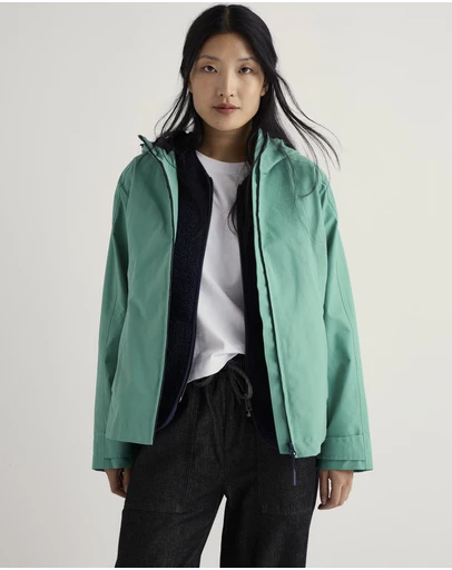 Seasalt - Seasalt Cornwall Green Waterway Waterproof Jacket