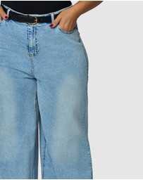 Sunday In The City - Burnt Halo Flare Jean