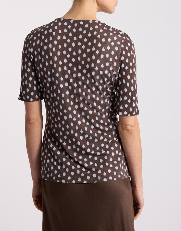 David Lawrence - Maika Pleat Front Jersey Top
