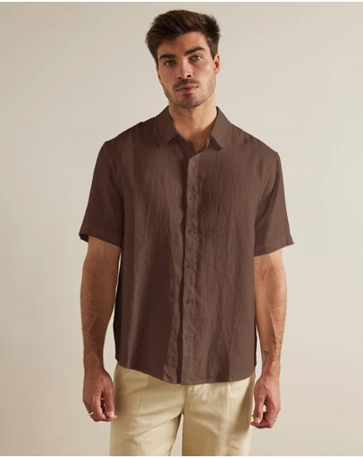 AERE - Euro Resort Linen SS Shirt