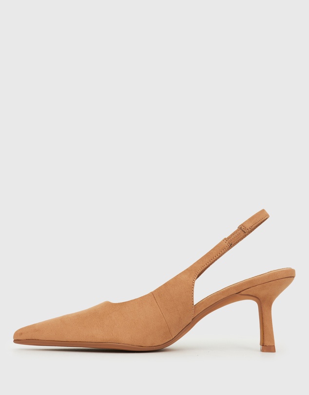Betts - Wider Fit Jerry Slingback Stiletto Heel Pumps
