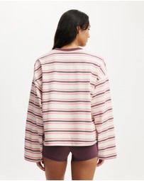 Cotton On Body Active - Long Sleeve Graphic Crew Sweatshirt