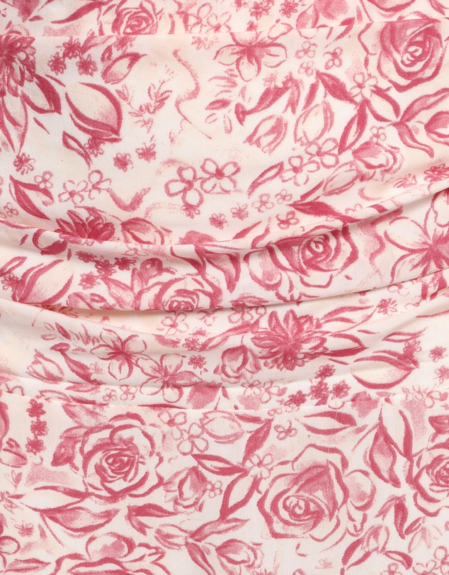 Petal & Pup - Velda Ruched Maxi Skirt - Pink Floral