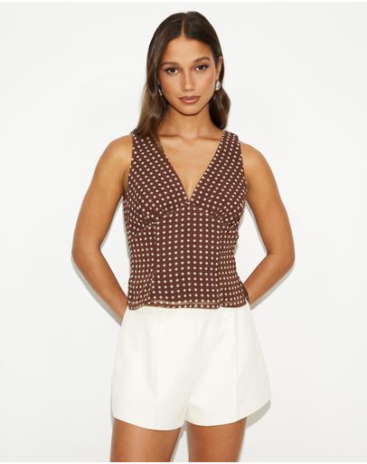 Brown Polka Dot