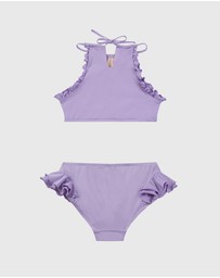 Aqua Blu Kids - Stepping Stones Halter Neck Bikini Set - Kids