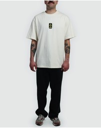 Hard Rated - Hard Rated Can Woven Tee Cream