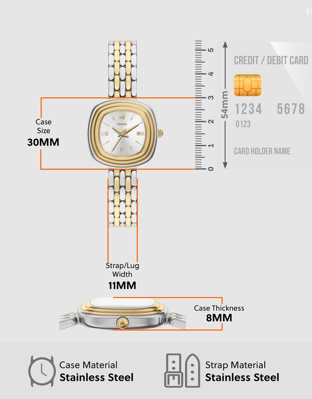 Fossil - Emerson Two Tone Analogue Watch