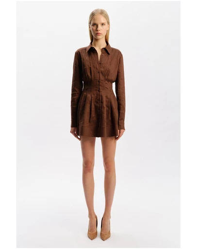 Bardot - Dianna Linen Shirt Dress