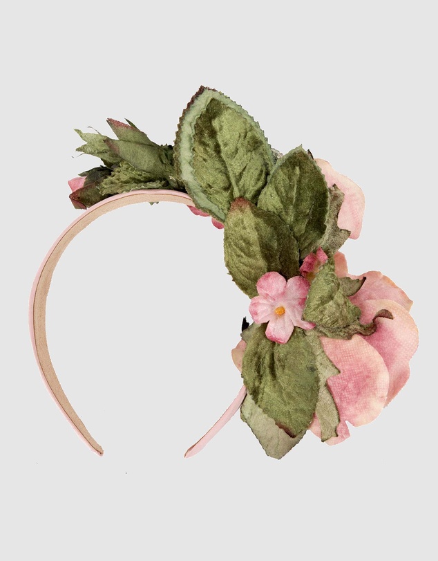 Max Alexander - Pink Vintage Flowers Fascinator Headband