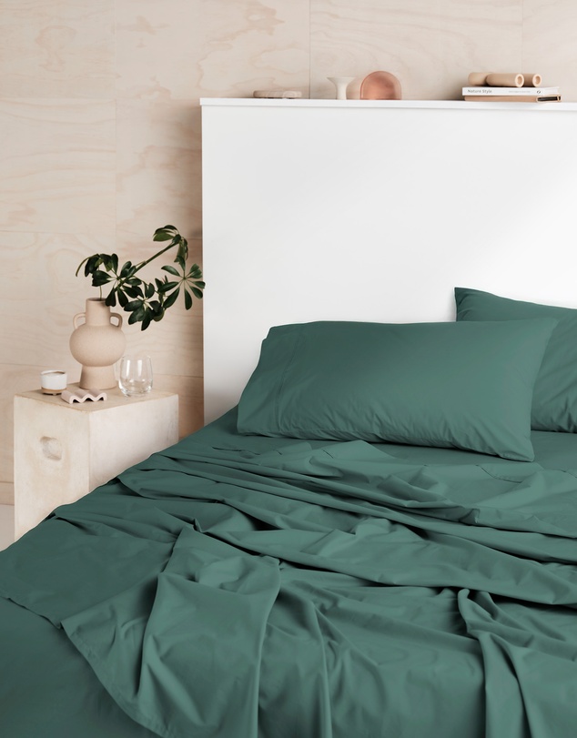 Linen House - Vienna 300TC Cotton Percale Sheet Set 50cm