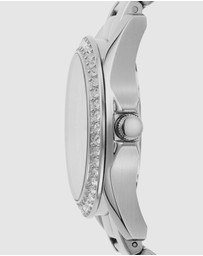 Fossil - Riley Silver-Tone Analogue Watch