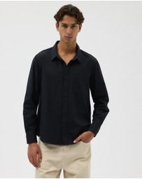AERE - Textured Long Sleeve Shirt