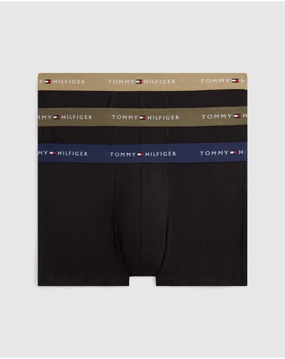 Tommy Hilfiger - 3-Pack Signature Repeat Logo Waistband Trunks