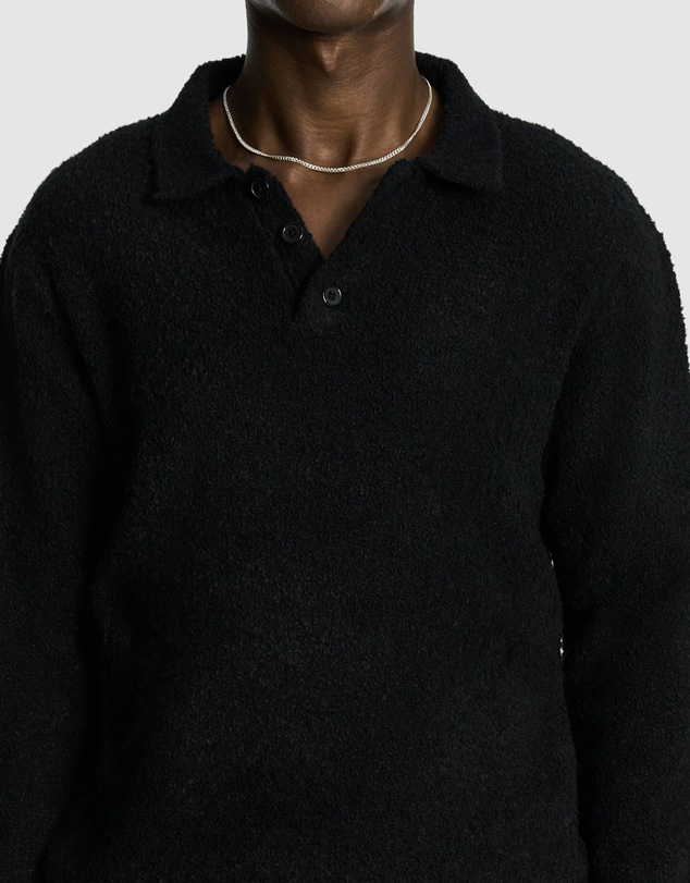 yd. - Asher Fluffy Polo Knit Jumper