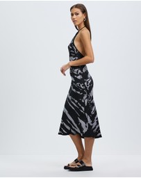 Third Form - Twist Through Bias Halter Midi