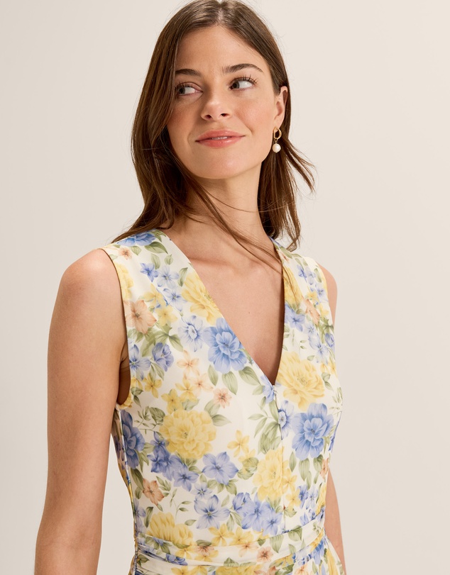 Review - Elba Floral Mesh Maxi Dress