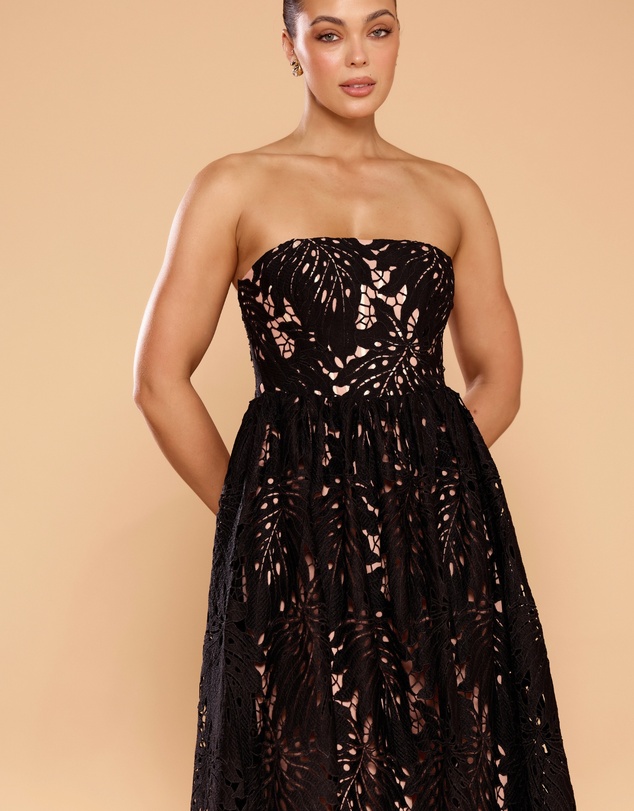 CATHERINE FERRARO - Grace Strapless Lace Gown
