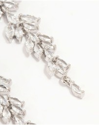 Lovisa - Silver Chandelier Cubic Zirconia Drop Earrings