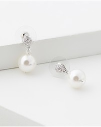 Stephanie Browne - Tiffany II Pearl Earrings