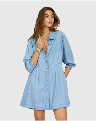 Belle & Bloom - Supercut Denim Dress
