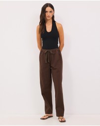 Calli - Matt Soft Twill Pants