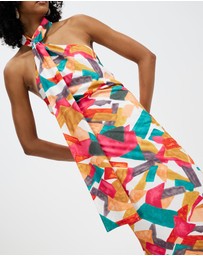 Honey and Beau - Euphoric Halter Midi Dress