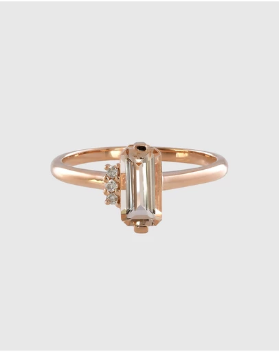 Von Treskow - 9ct Gold 5th Ave Morganite Ring