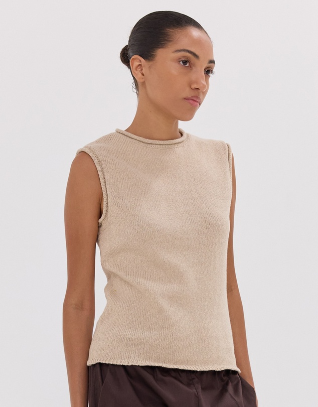 Cloth & Co. - The Rolled Edge Tank | Dune