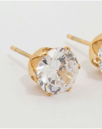 Lovisa - Waterproof Gold Plated Stainless Steel Cubic Zirconia Stud Earrings